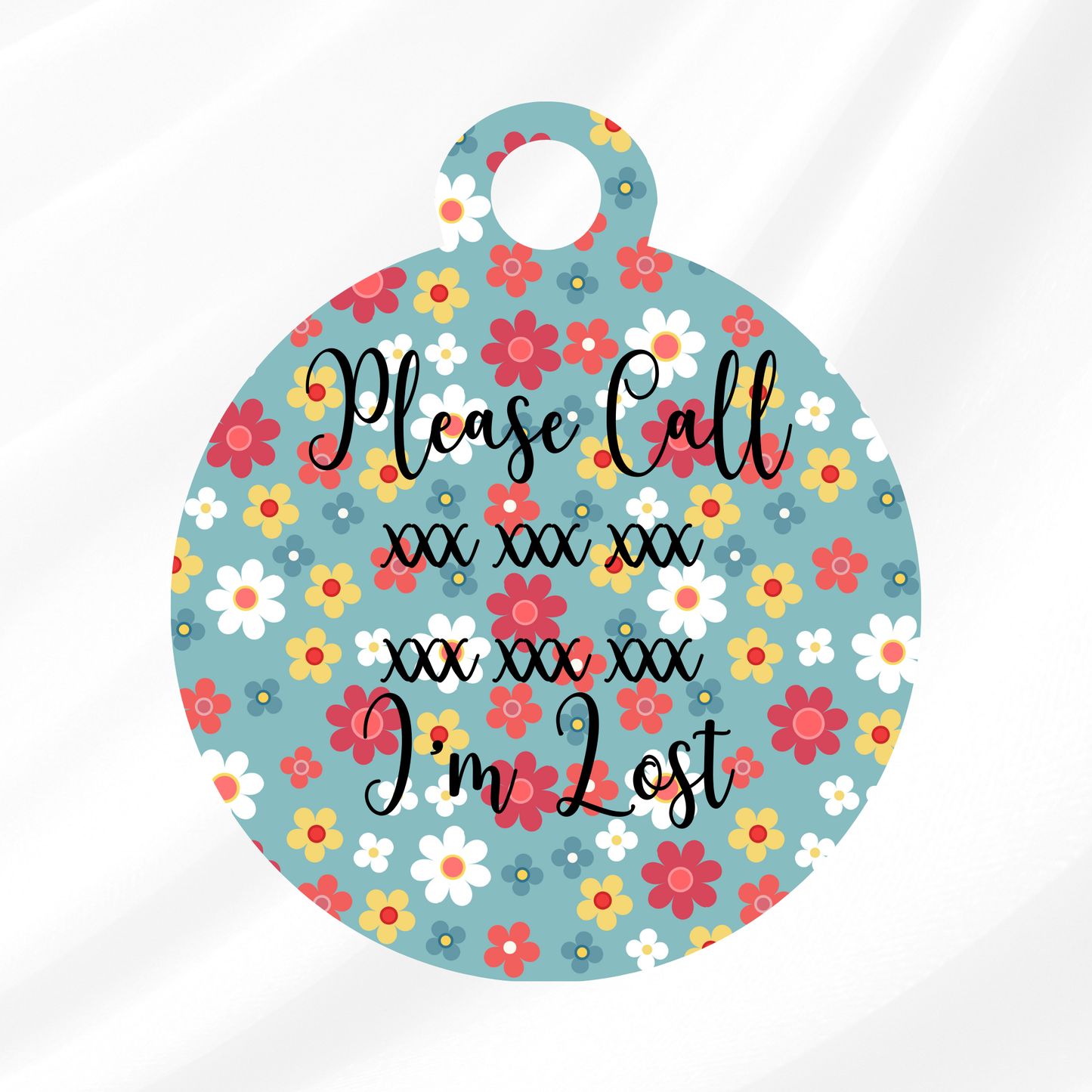 Violet Pet ID Tag