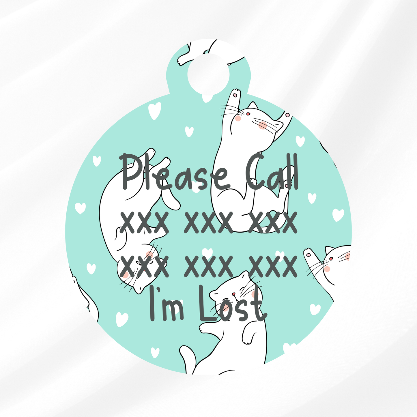 Pretty Kitty Pet ID Tag
