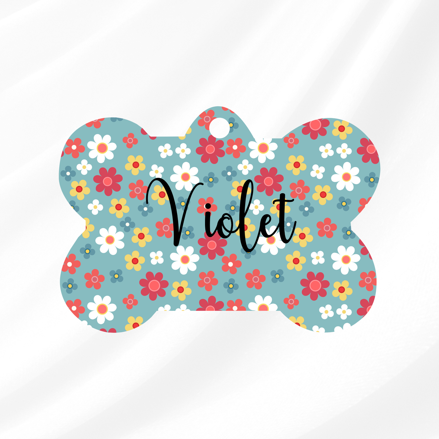 Violet Pet ID Tag