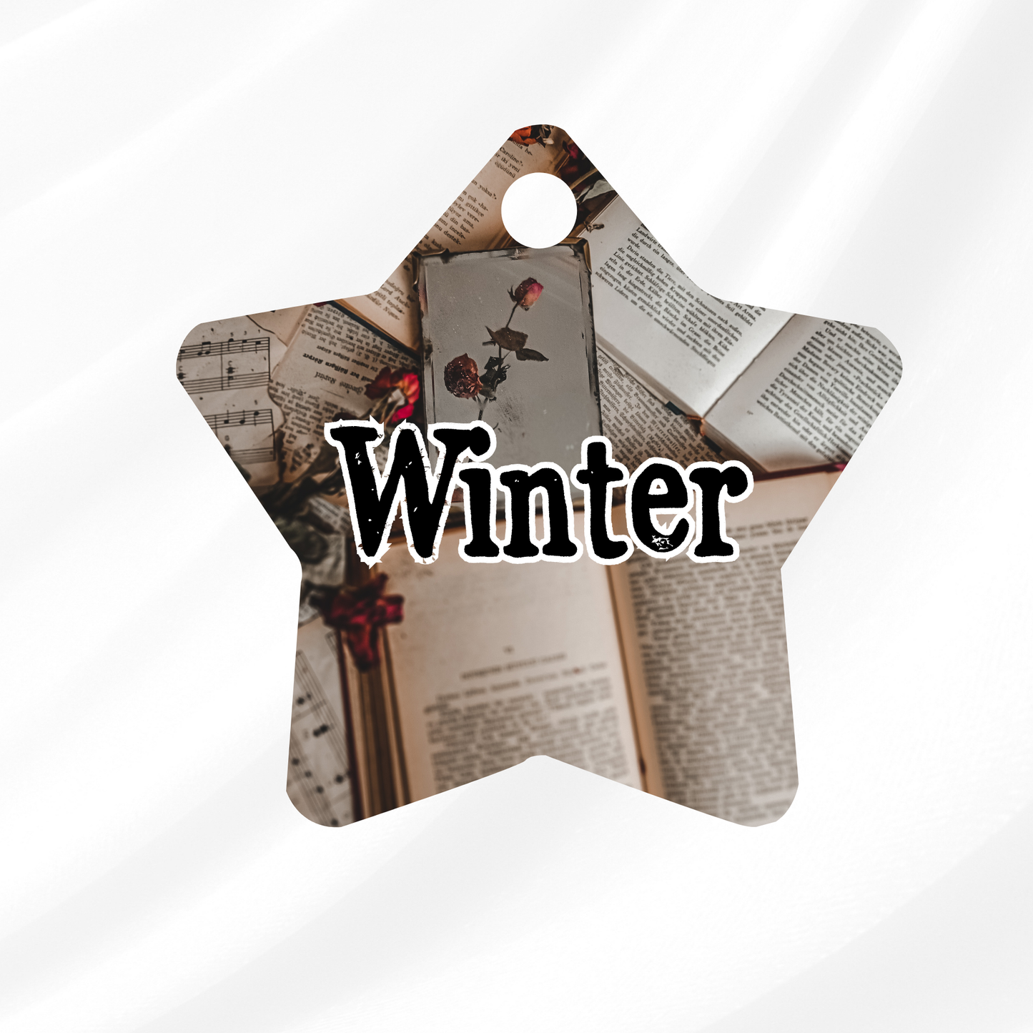 Of Roses and Books Pet ID Tag