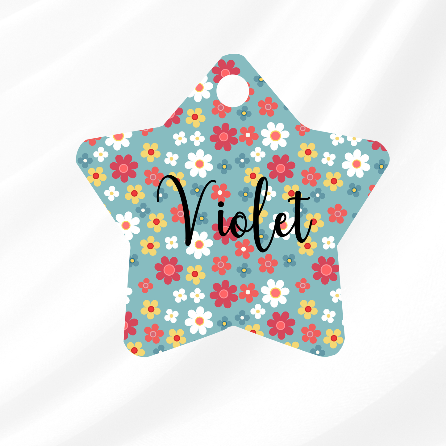 Violet Pet ID Tag