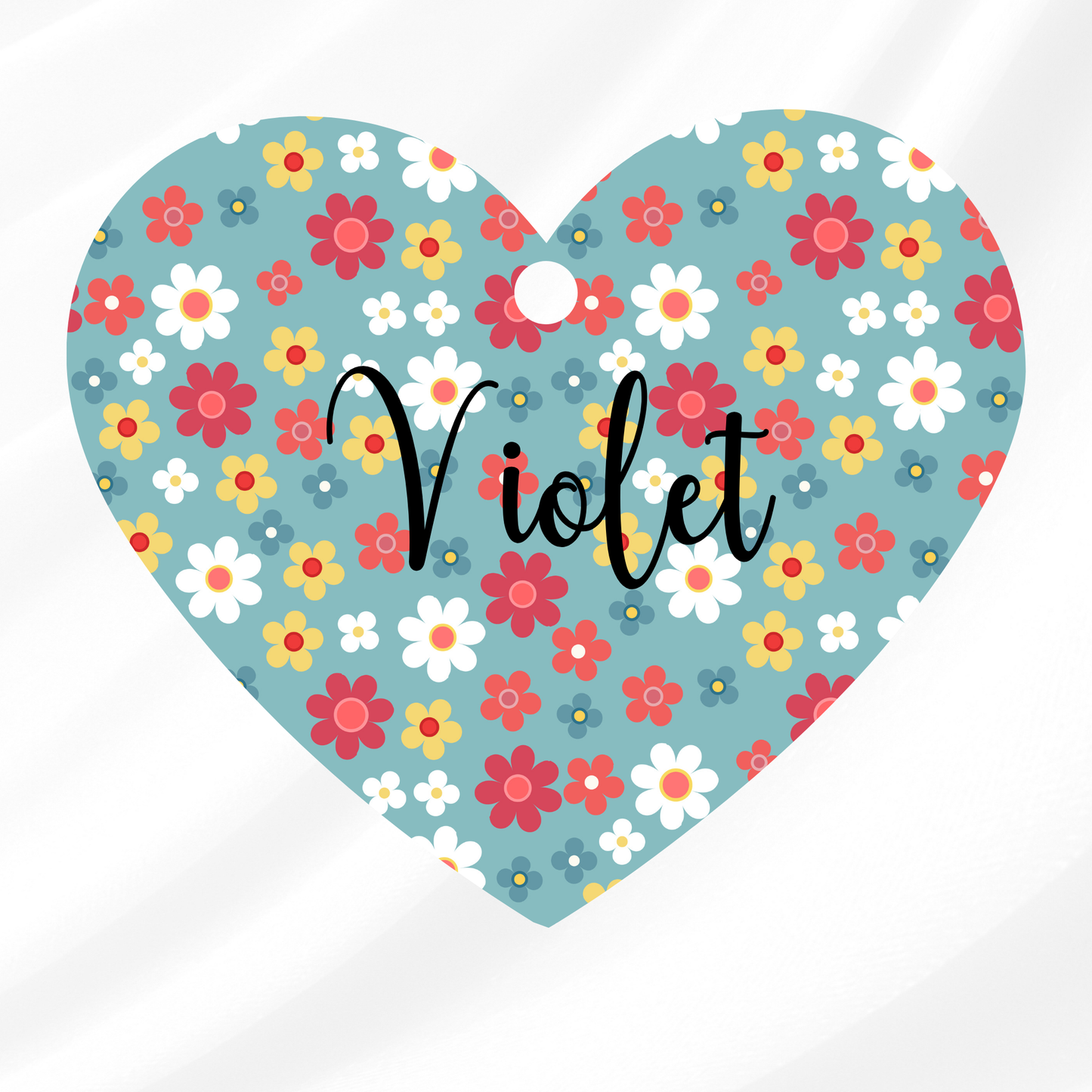 Violet Pet ID Tag