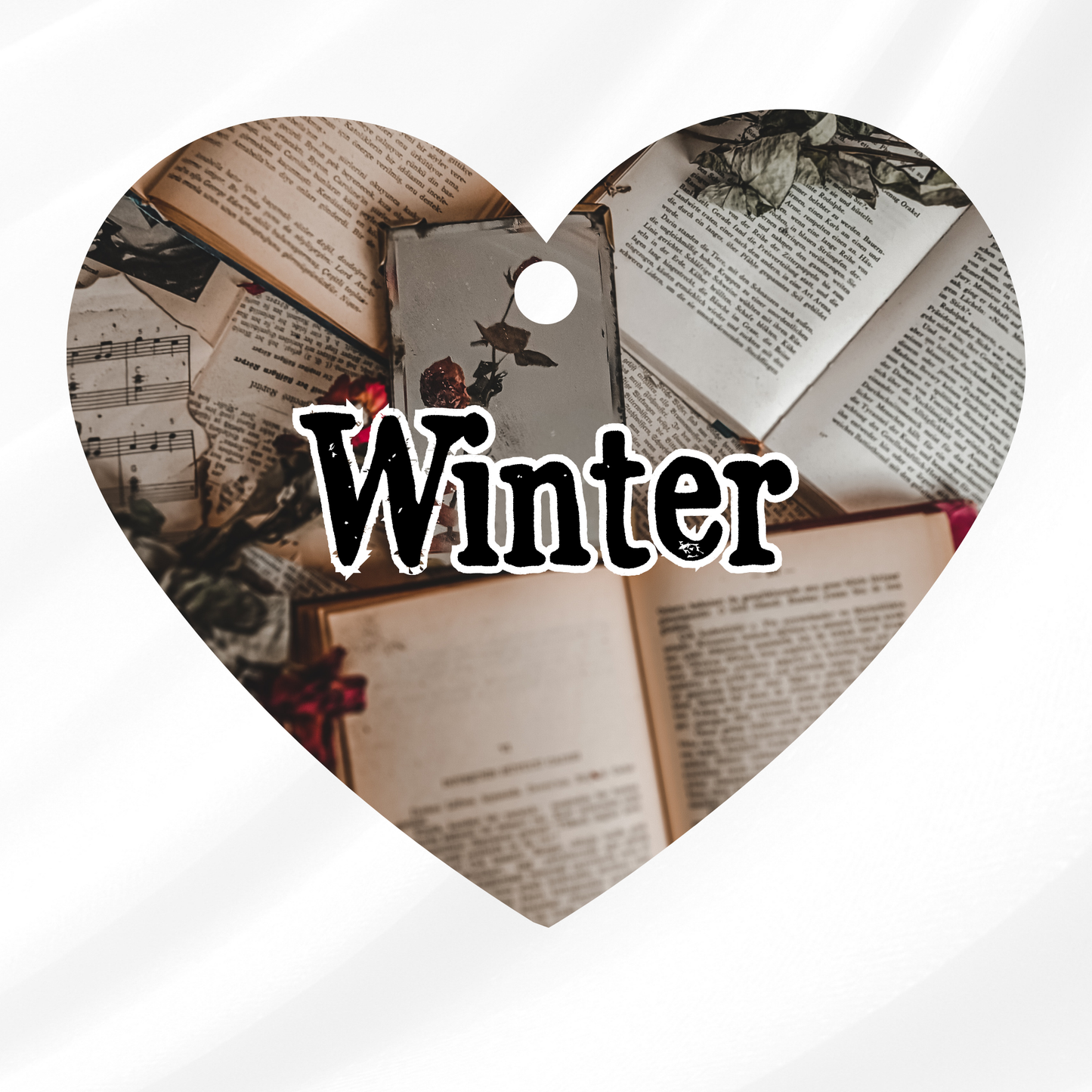 Of Roses and Books Pet ID Tag