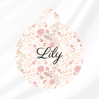 Floral Pet ID Tag