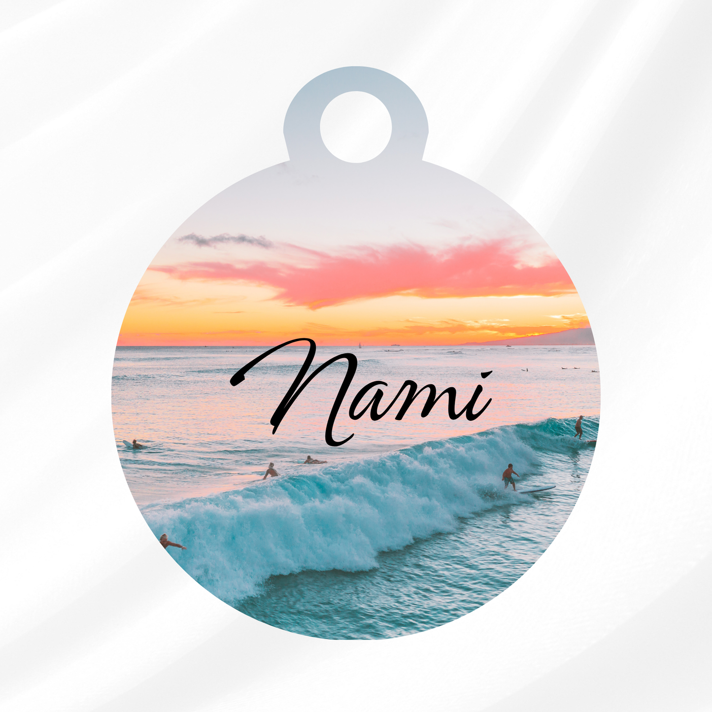 Beach Babe Pet ID Tag