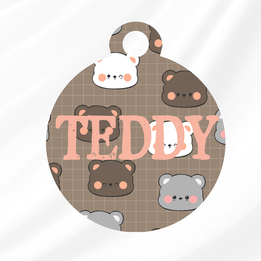 Teddy Pet ID Tag