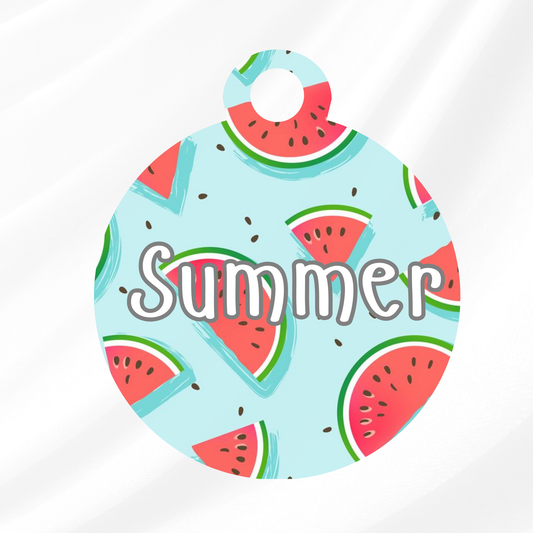 Watermelon Slice Pet ID Tag