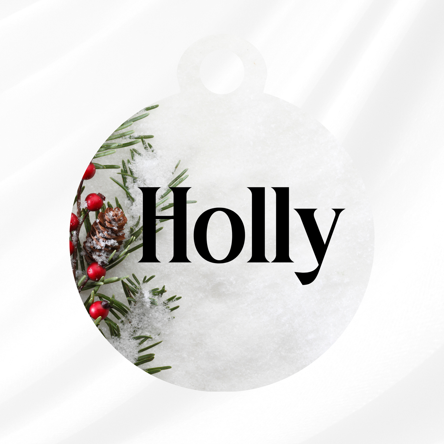 Holly Pet ID Tag