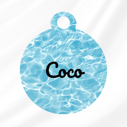 Pool Daze Pet ID Tag