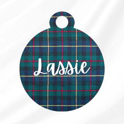 Tartan Times Pet ID Tag