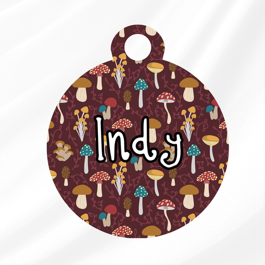 Shortcut to Mushrooms Pet ID Tag