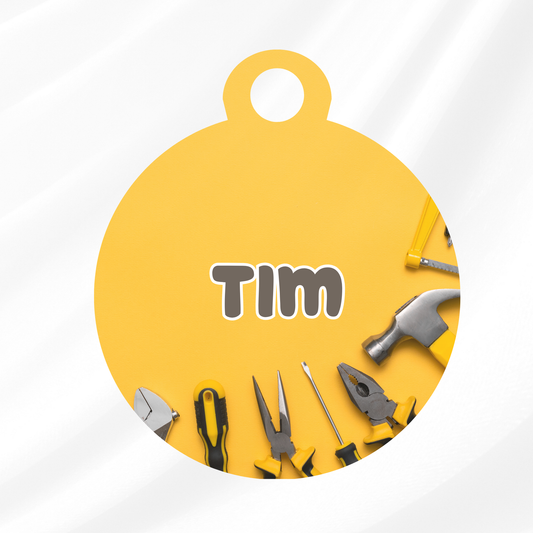 Tool Man Pet ID Tag