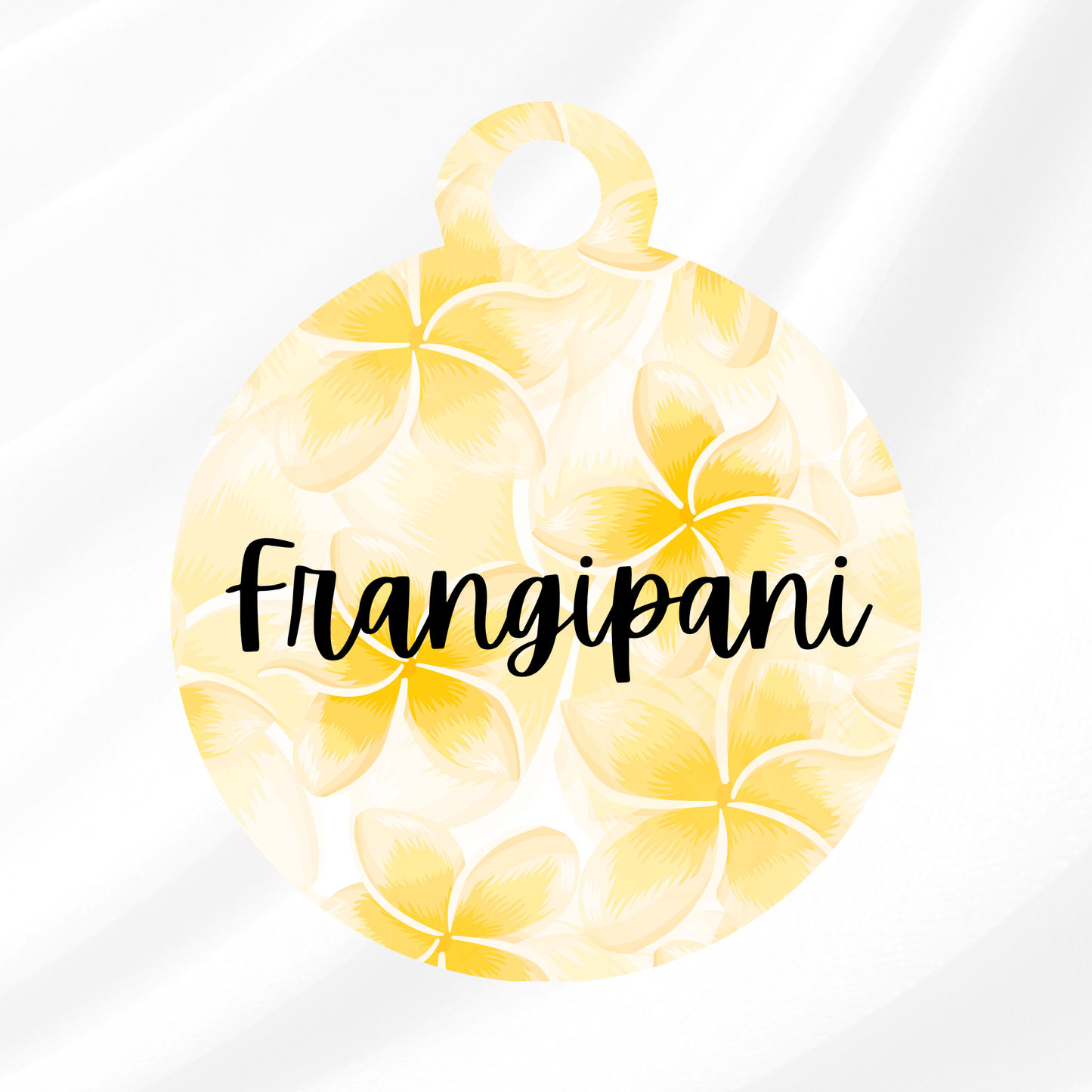 Frangipani Dreaming Tag