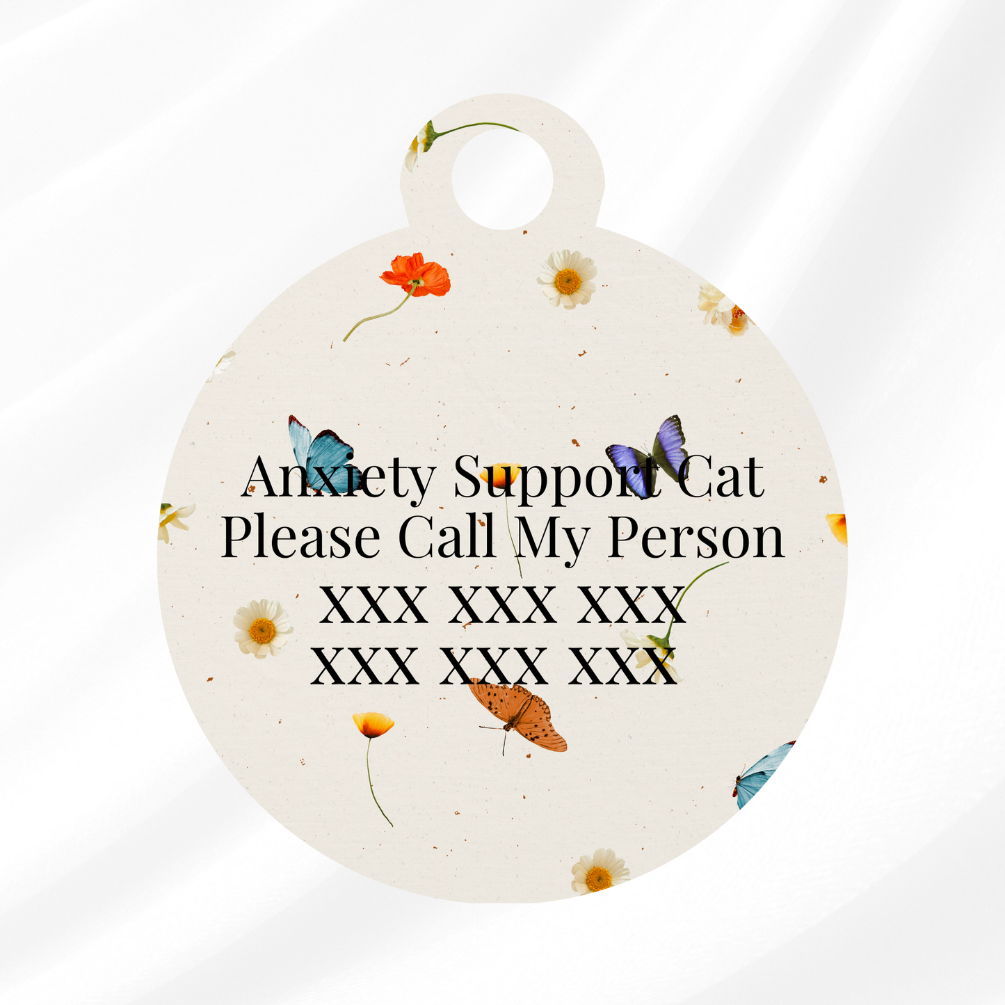 Flower Child Pet ID Tag