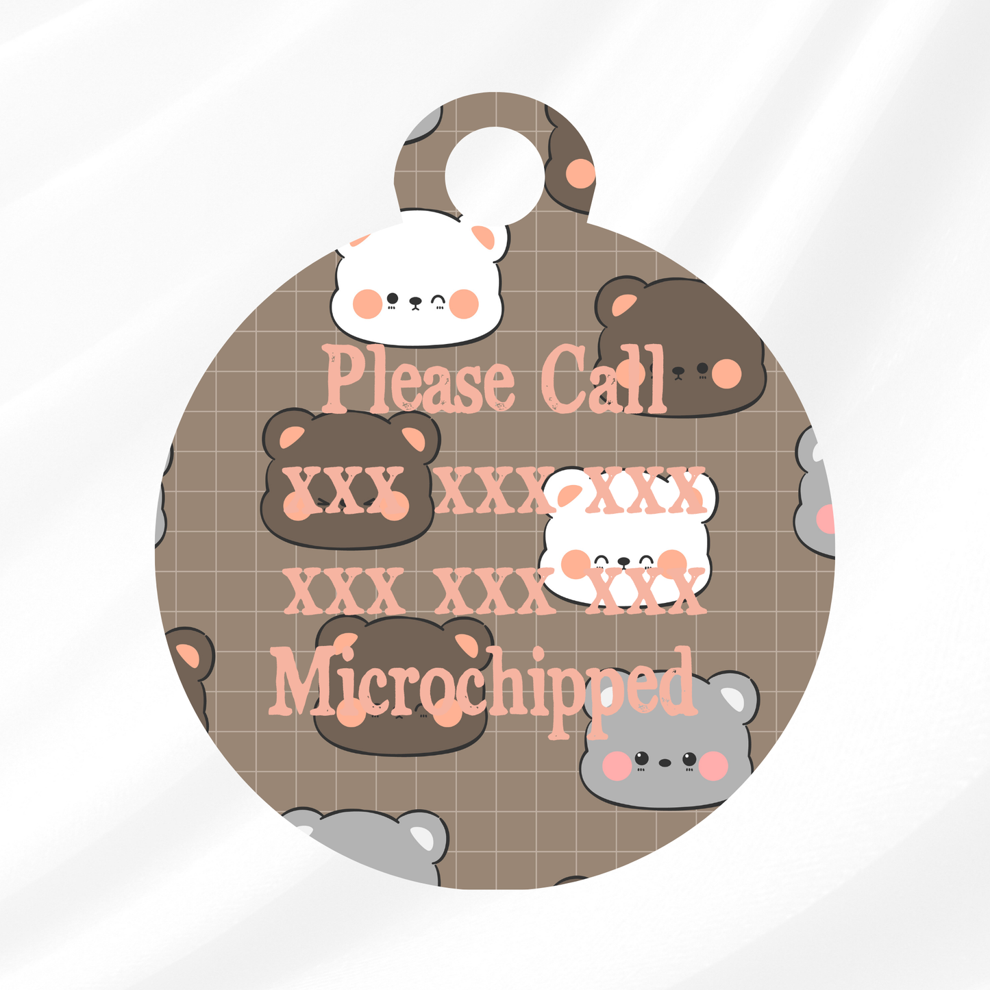 Teddy Pet ID Tag