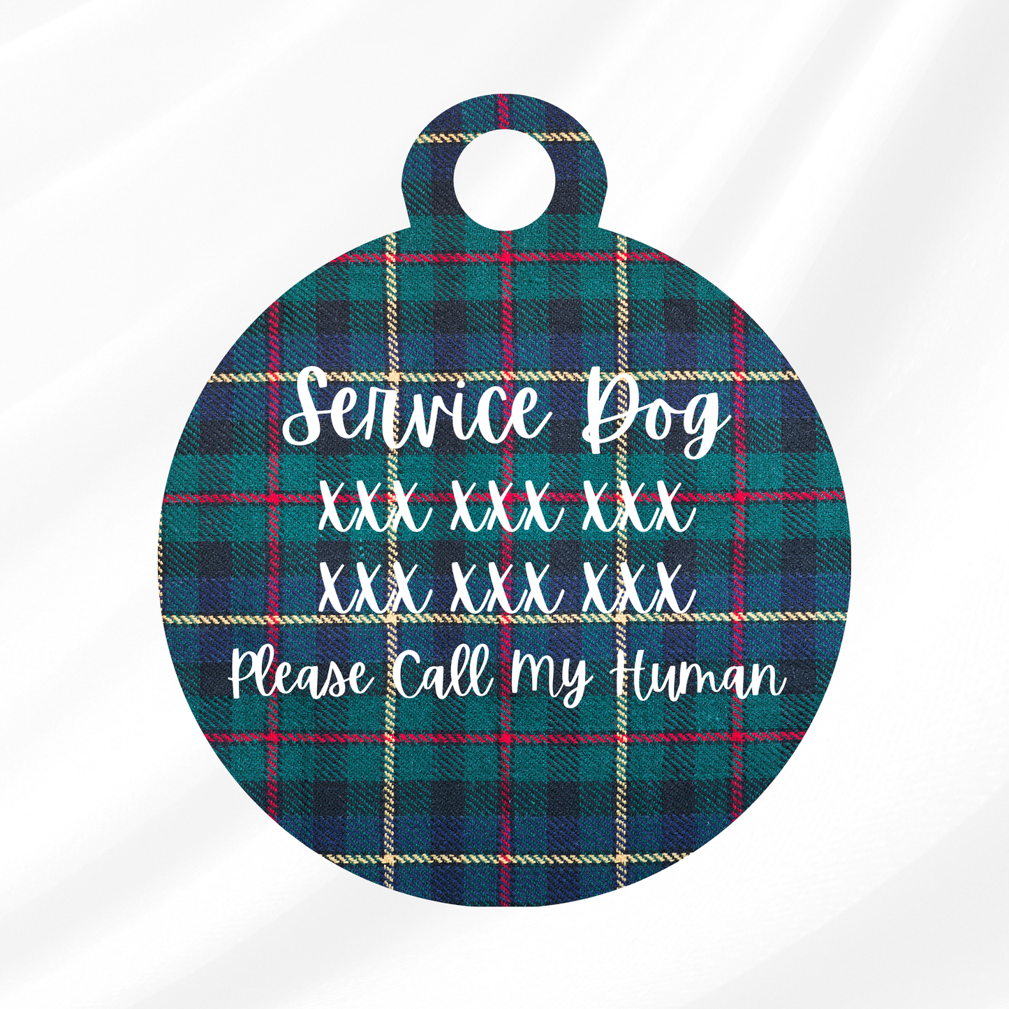 Tartan Times Pet ID Tag