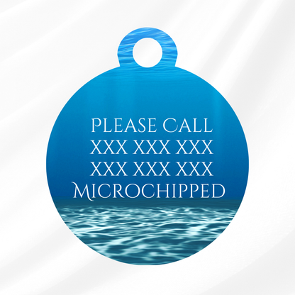 Deep Blue Sea Pet ID Tag