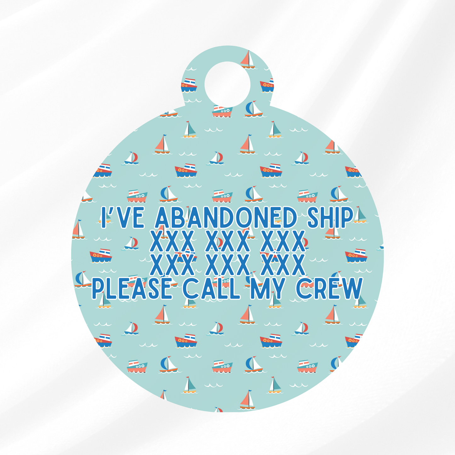 Oh Sailor Pet ID Tag