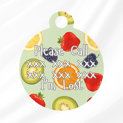 Tutti Fruity Pet ID Tag