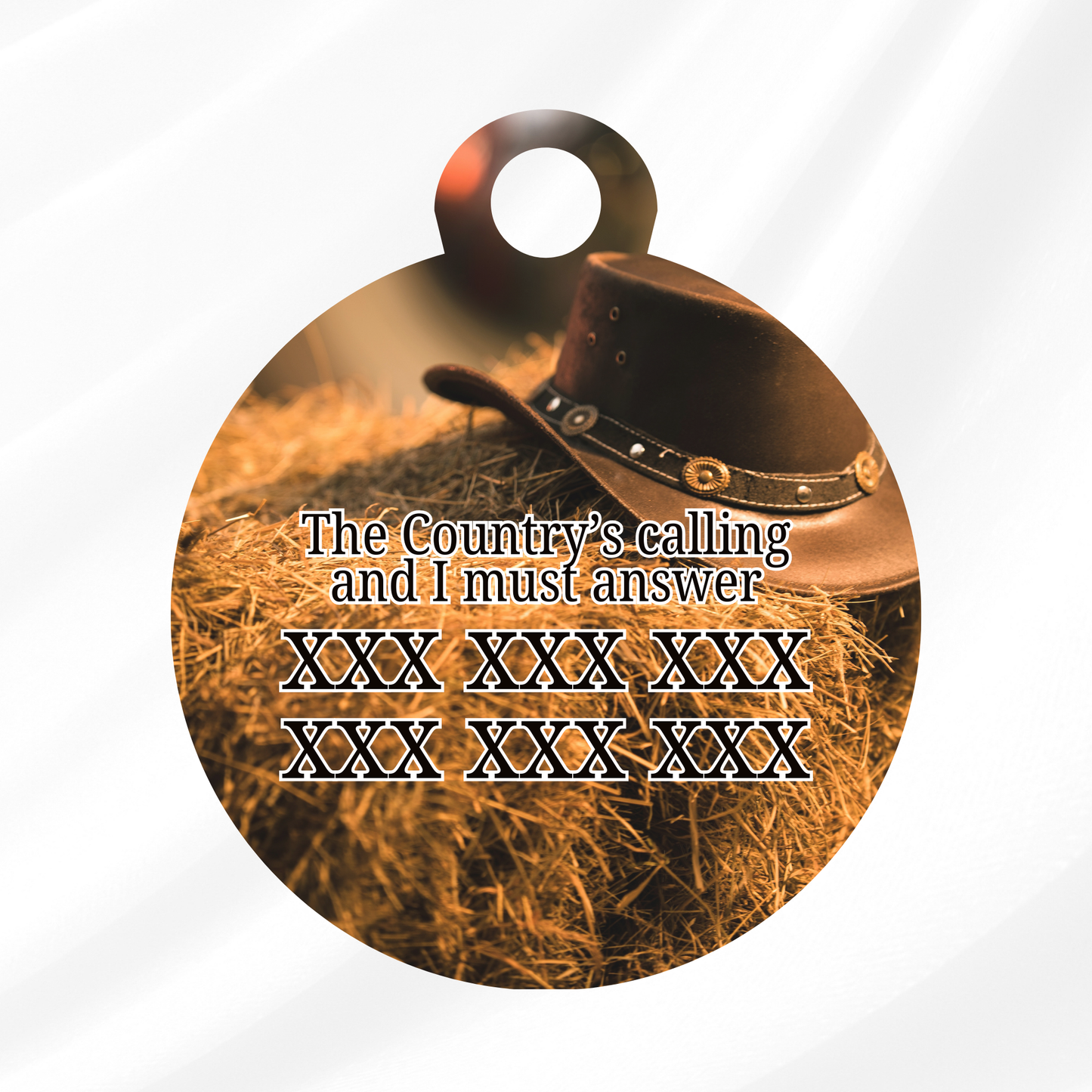 Cowboys Pet ID Tag