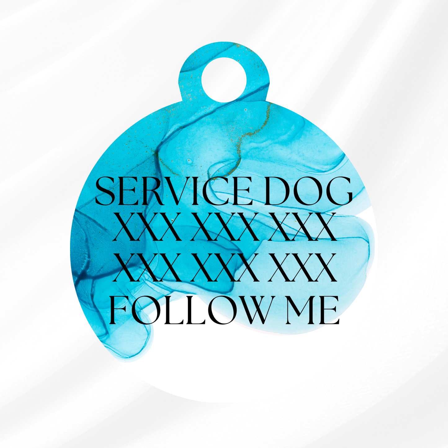 Blue Marble Pet ID Tag