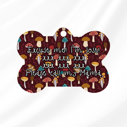 Shortcut to Mushrooms Pet ID Tag