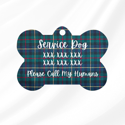 Tartan Times Pet ID Tag