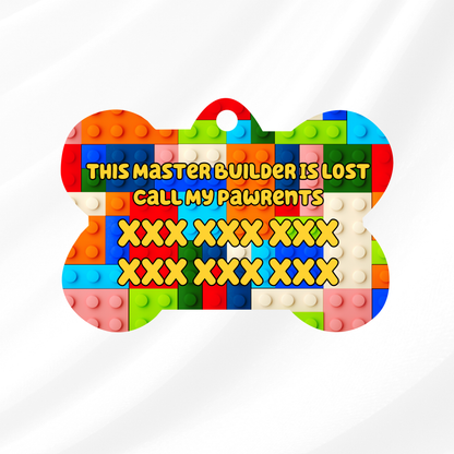 Master Builder Pet ID Tag