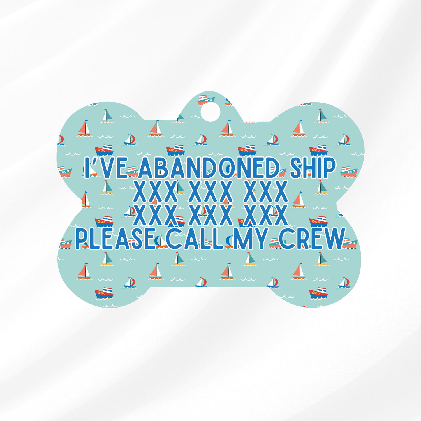 Oh Sailor Pet ID Tag