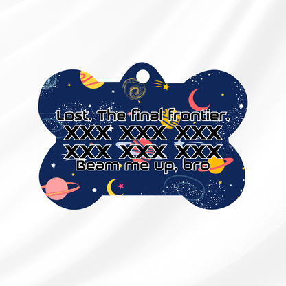 Beam Me Up Pet ID Tag