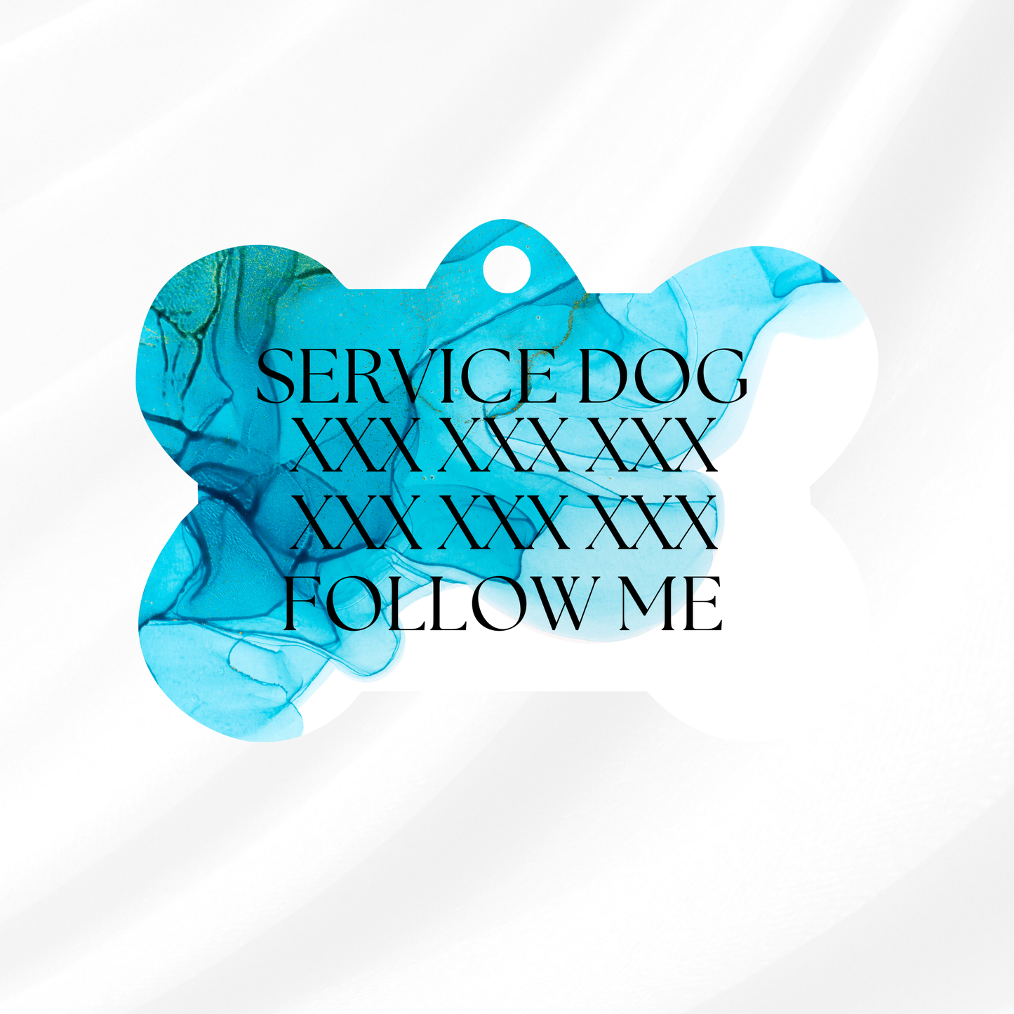 Blue Marble Pet ID Tag