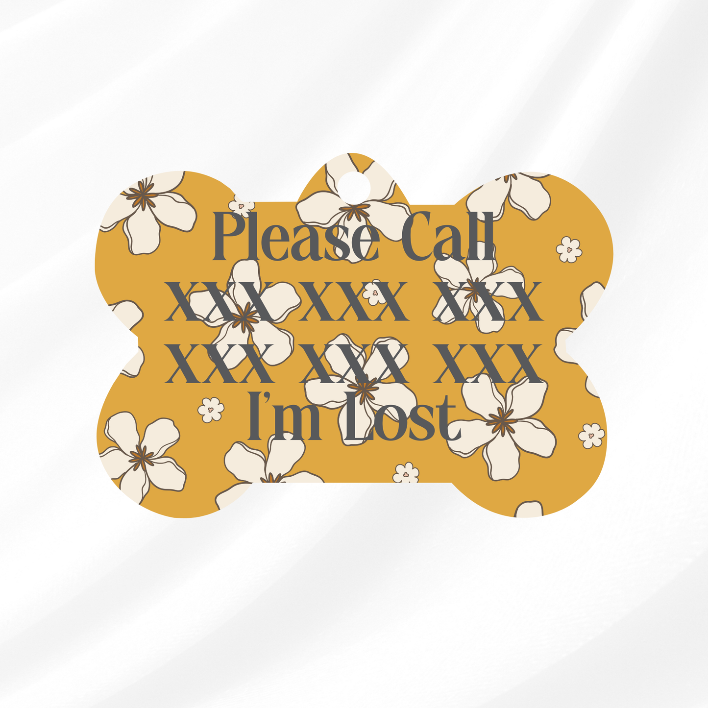 Carmel Flowers Pet ID Tag