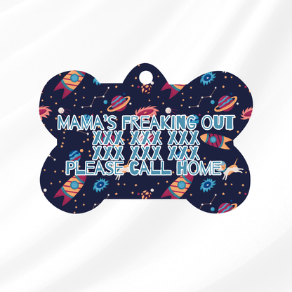 Dogs In Space Pet ID Tag