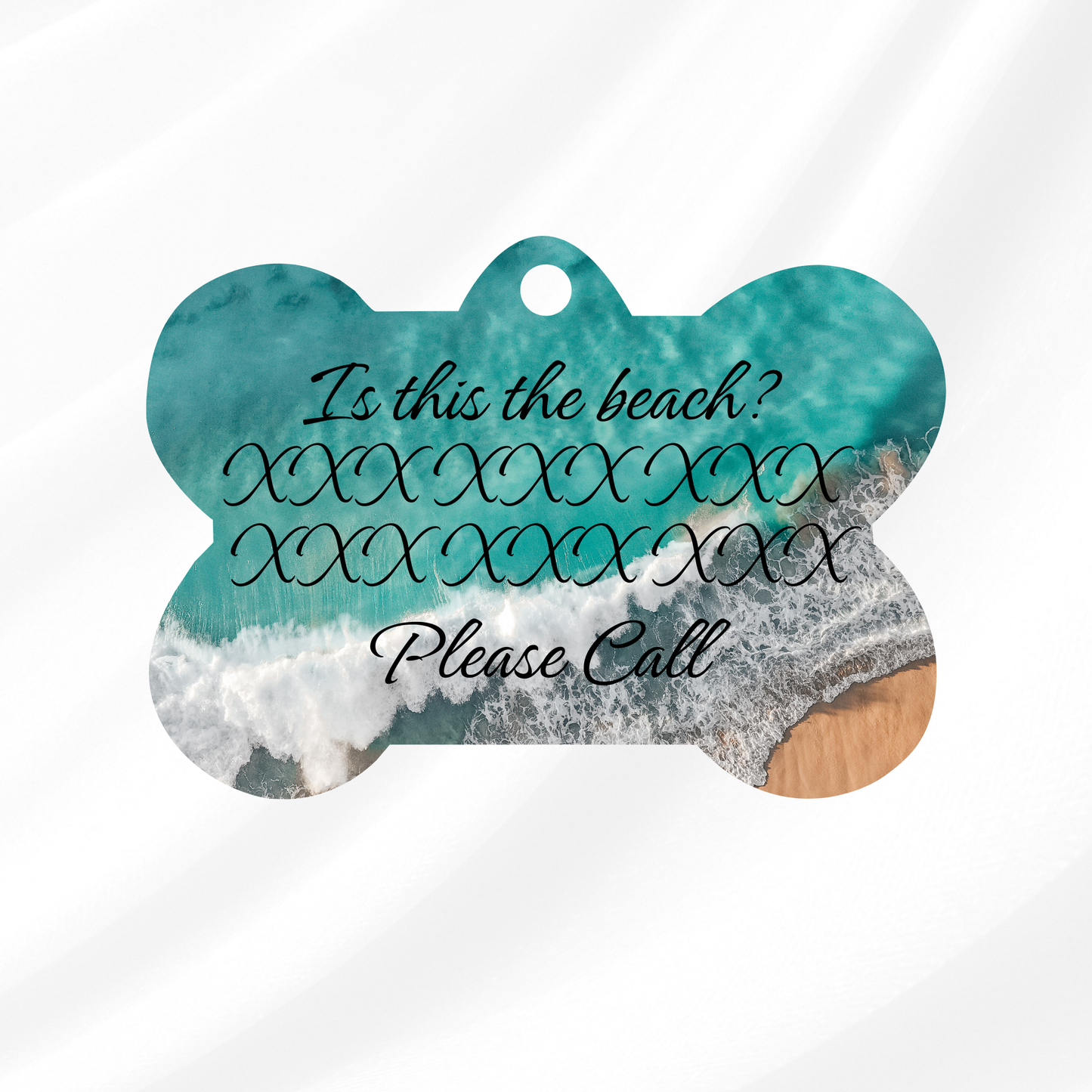 Waves Pet ID Tag