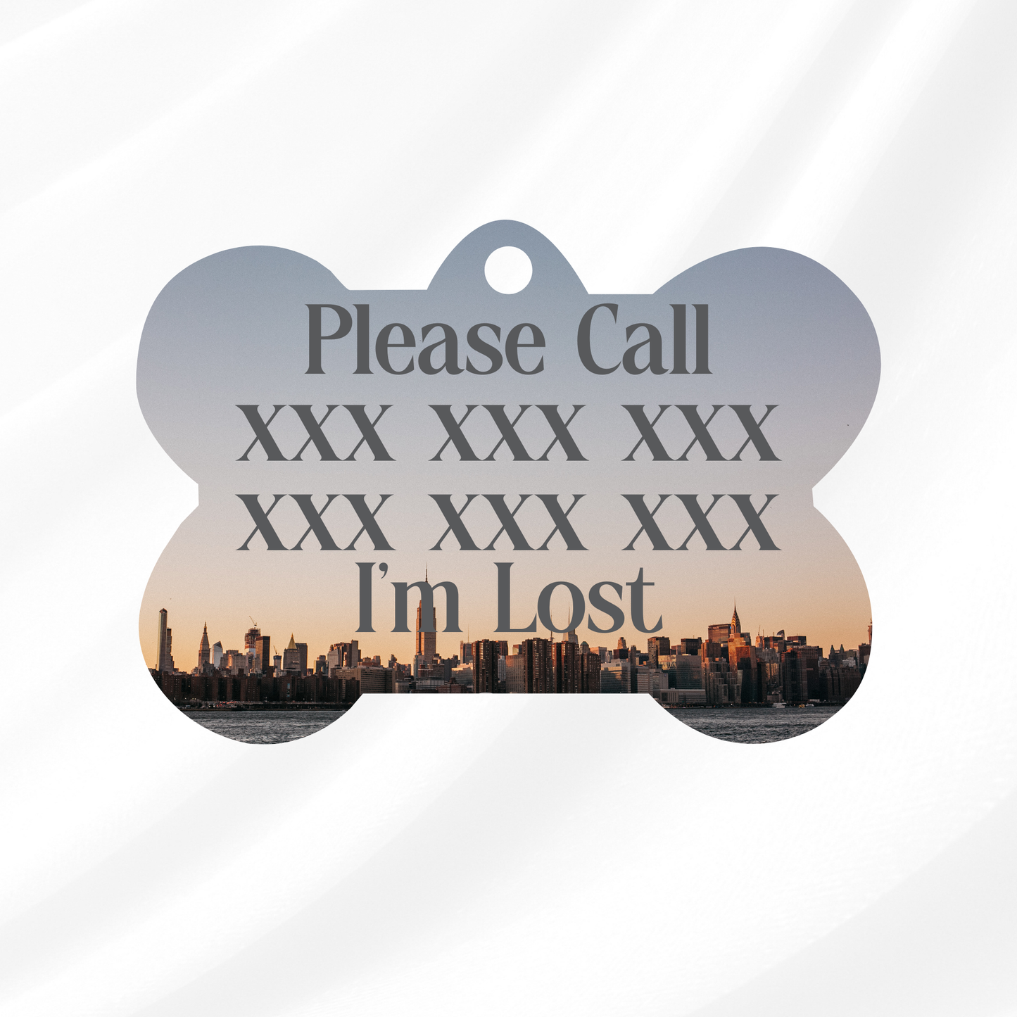 New York New York Pet ID Tag