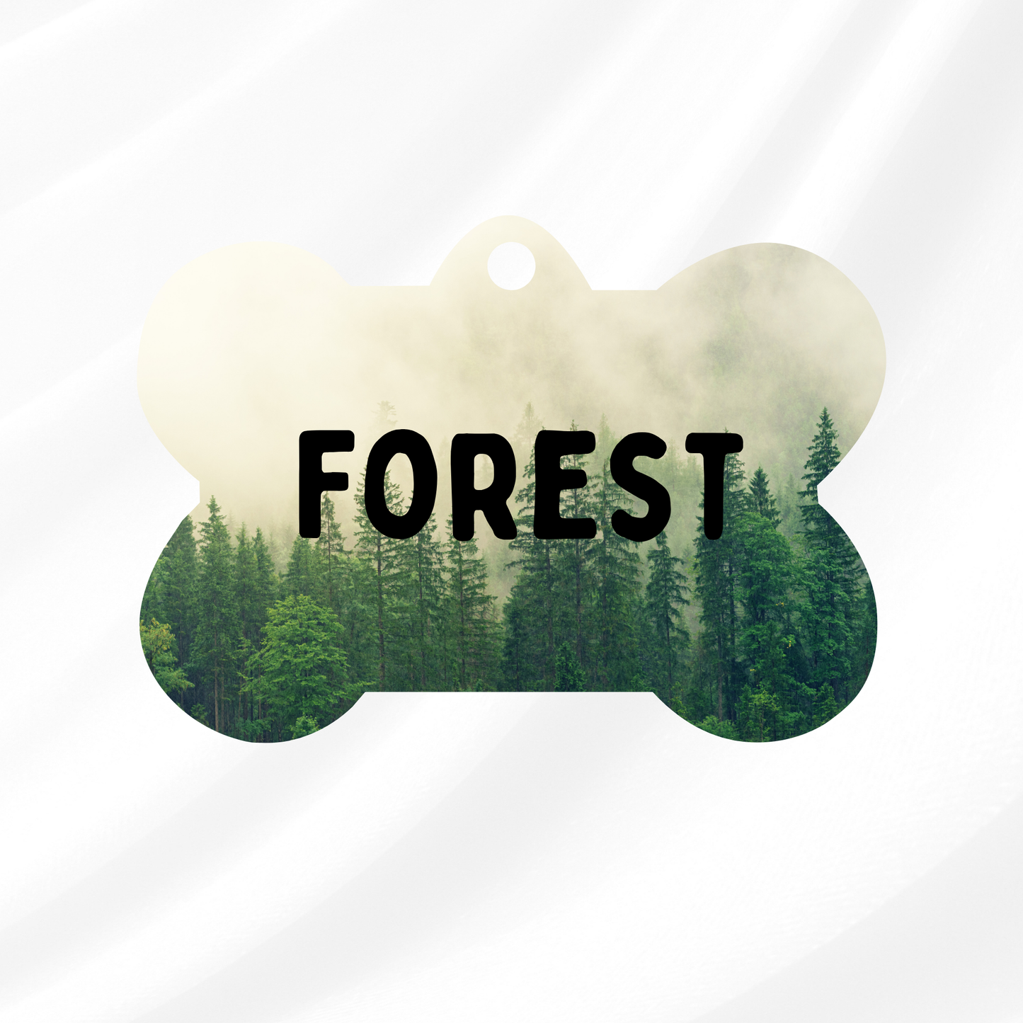 Misty Forest Pet ID Tag