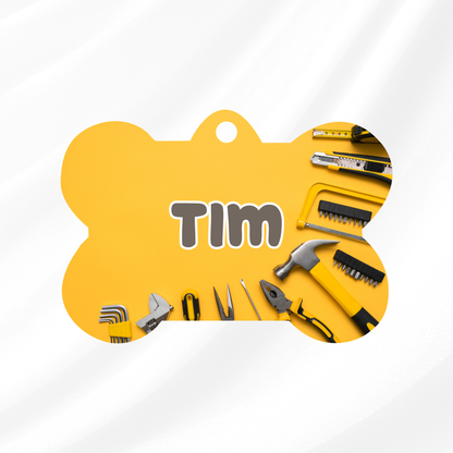 Tool Man Pet ID Tag