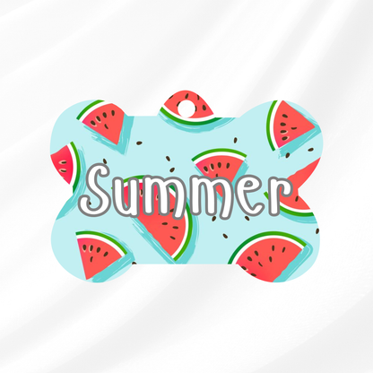 Watermelon Slice Pet ID Tag