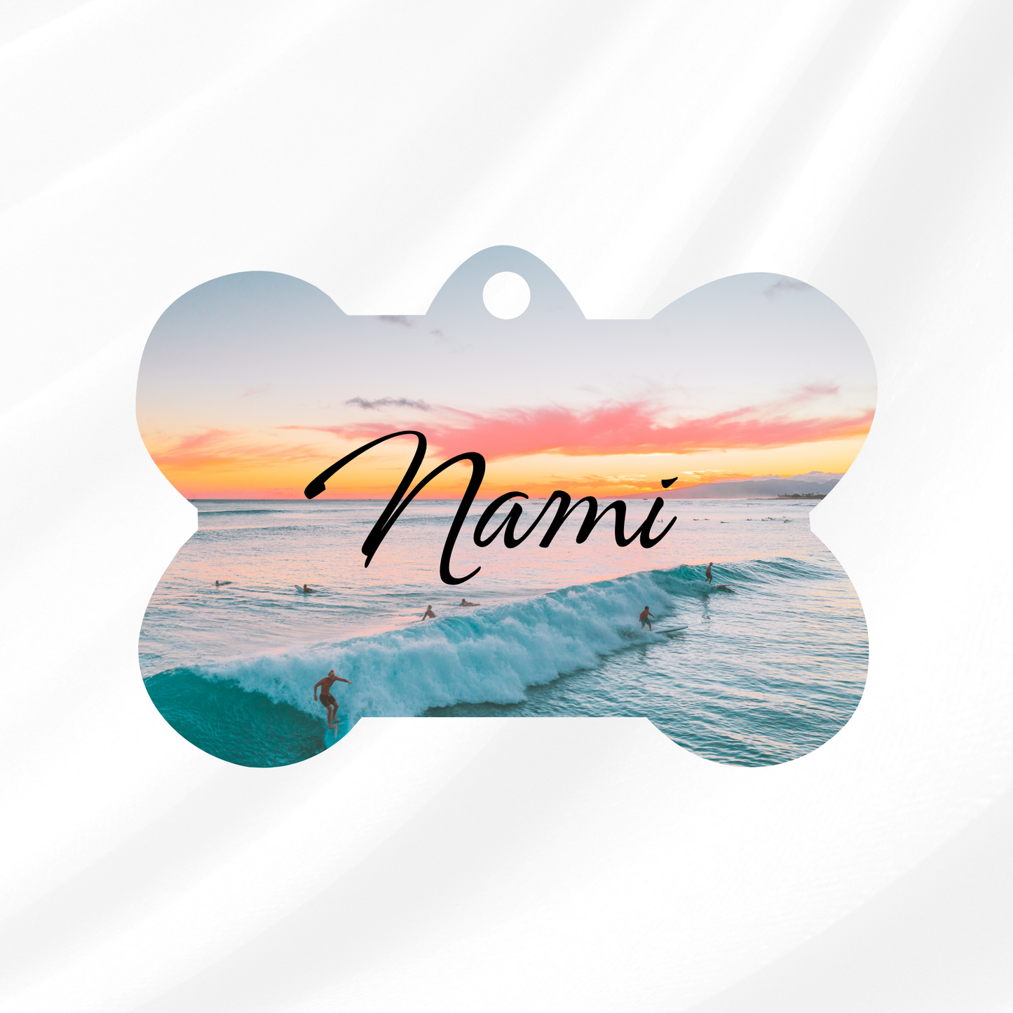 Beach Babe Pet ID Tag