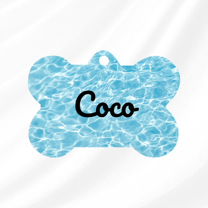 Pool Daze Pet ID Tag