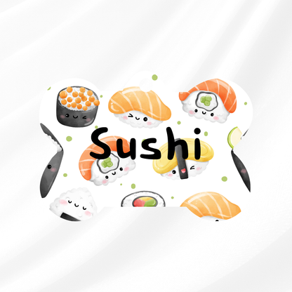 White Sushi Pet ID Tag