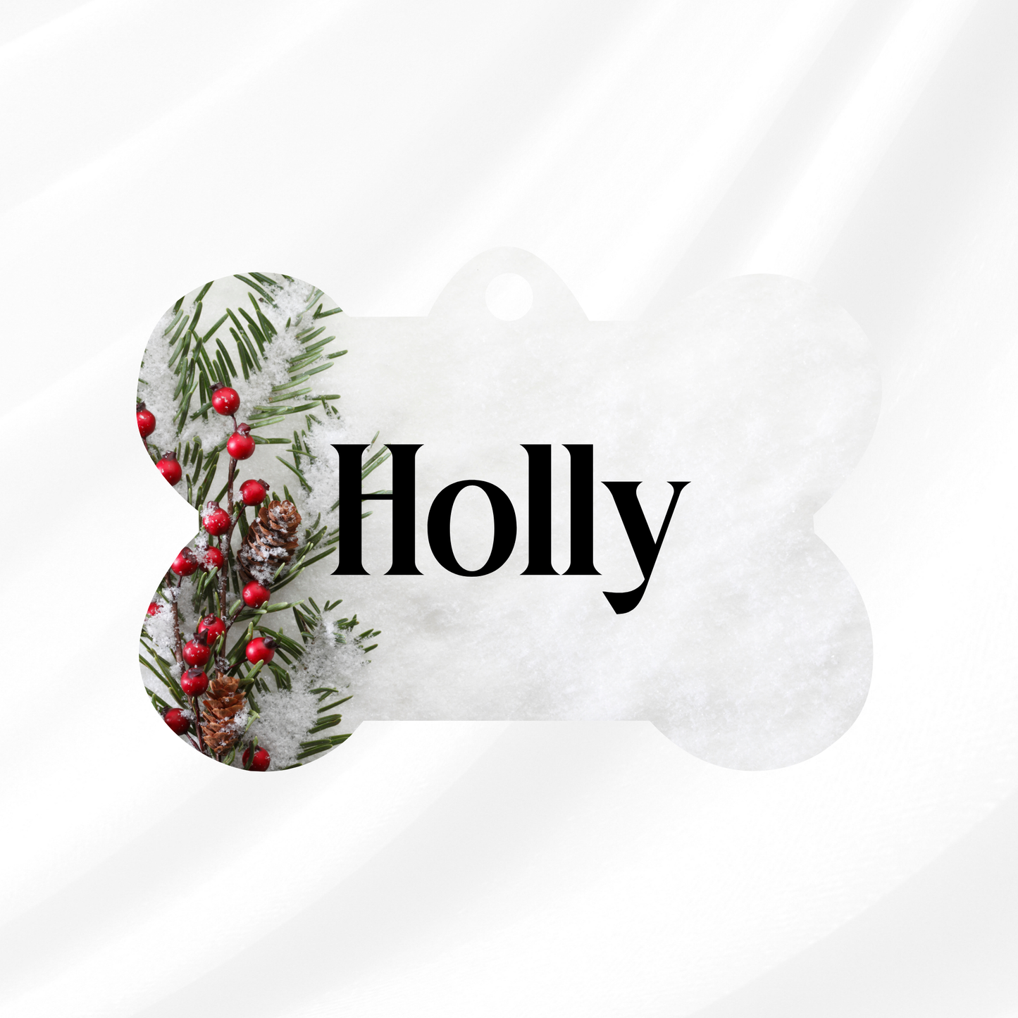 Holly Pet ID Tag