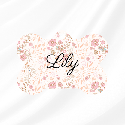 Floral Pet ID Tag