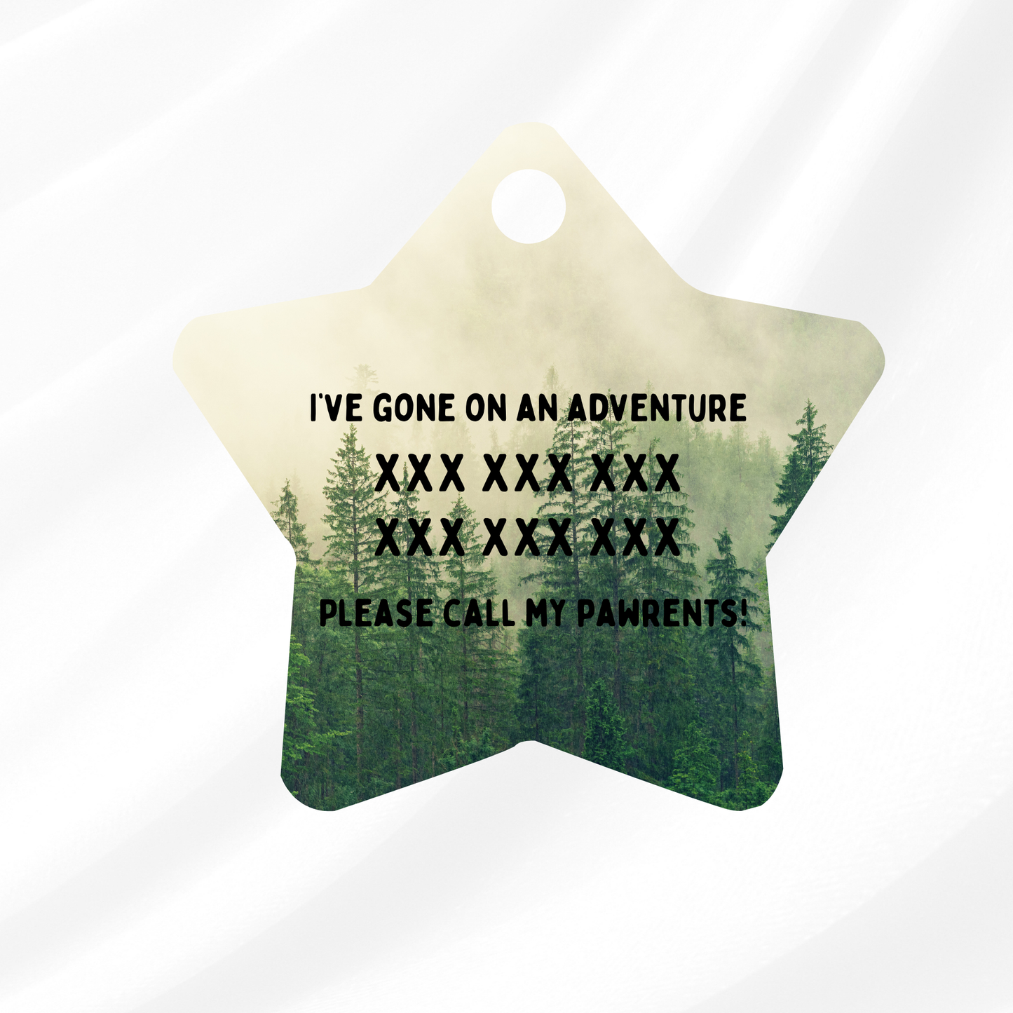 Misty Forest Pet ID Tag