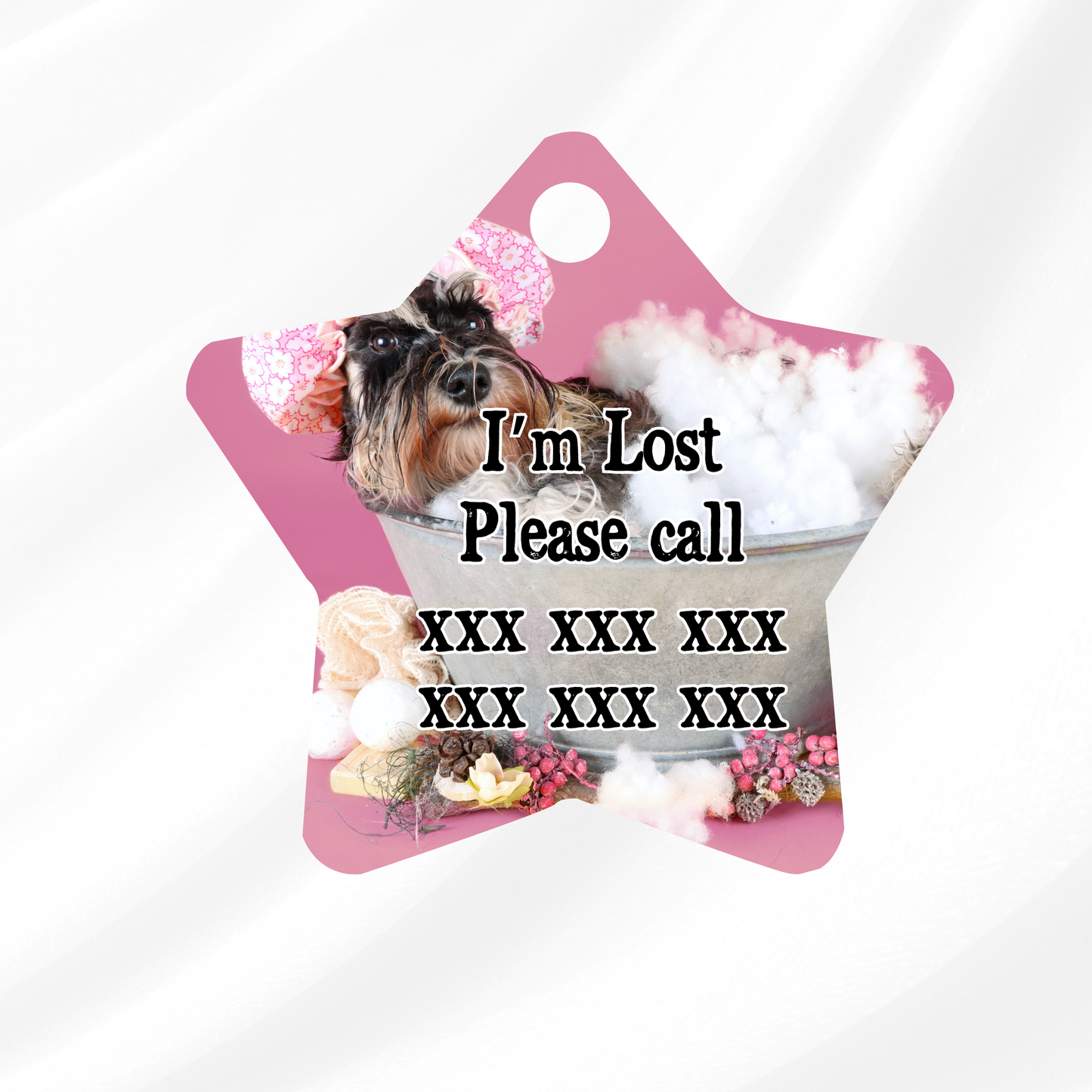 Bubble Bath Pet ID Tag