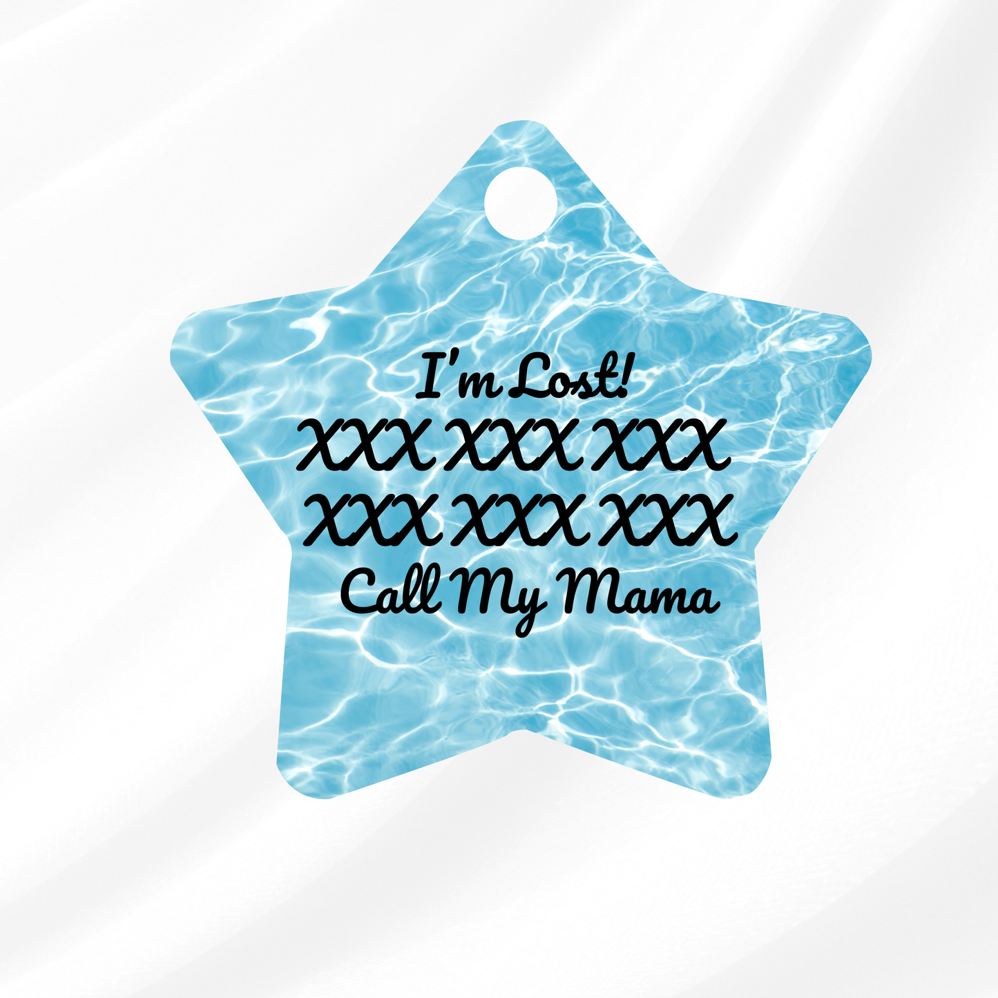 Pool Daze Pet ID Tag