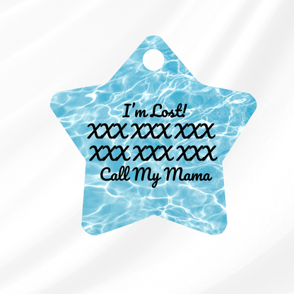 Pool Daze Pet ID Tag