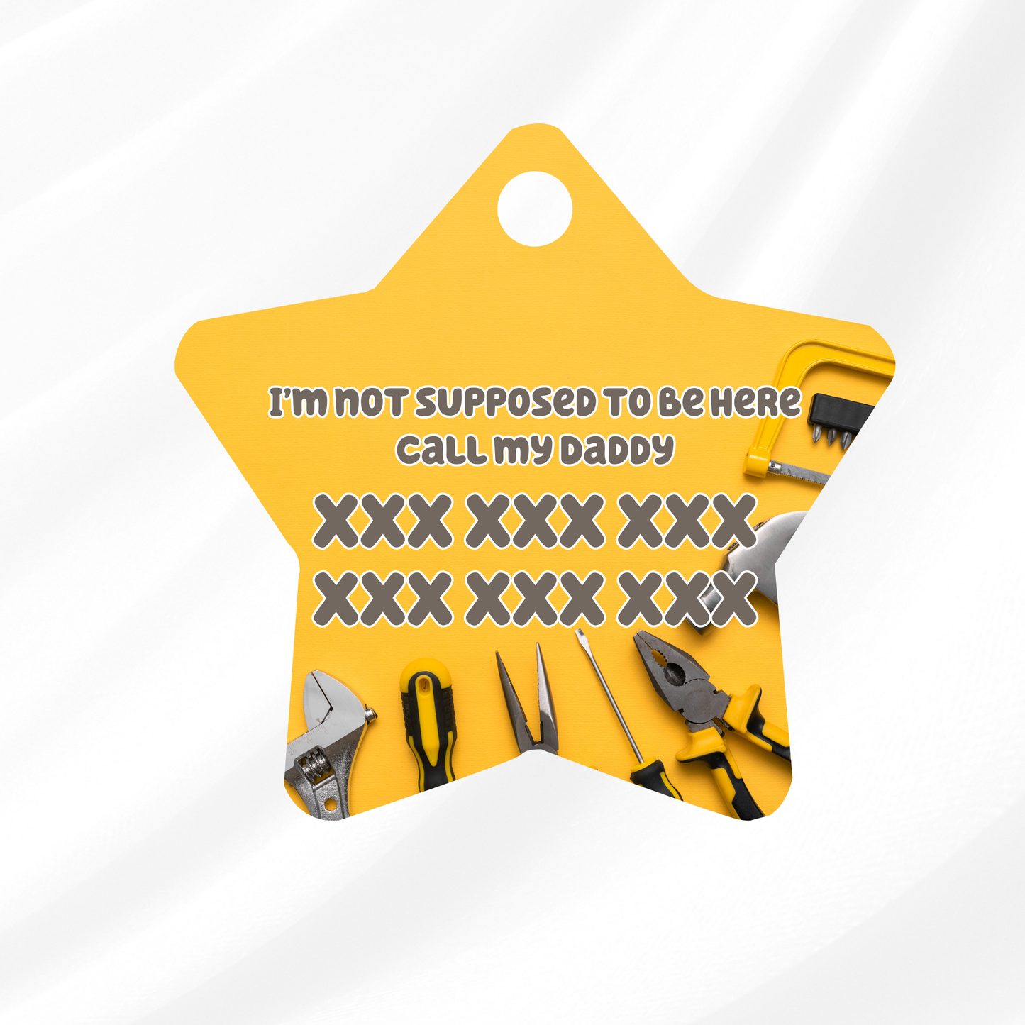 Tool Man Pet ID Tag