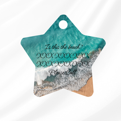 Waves Pet ID Tag