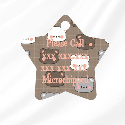 Teddy Pet ID Tag